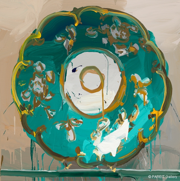 DE VLIEGHER Jan - Plate turquoise, 2017.17